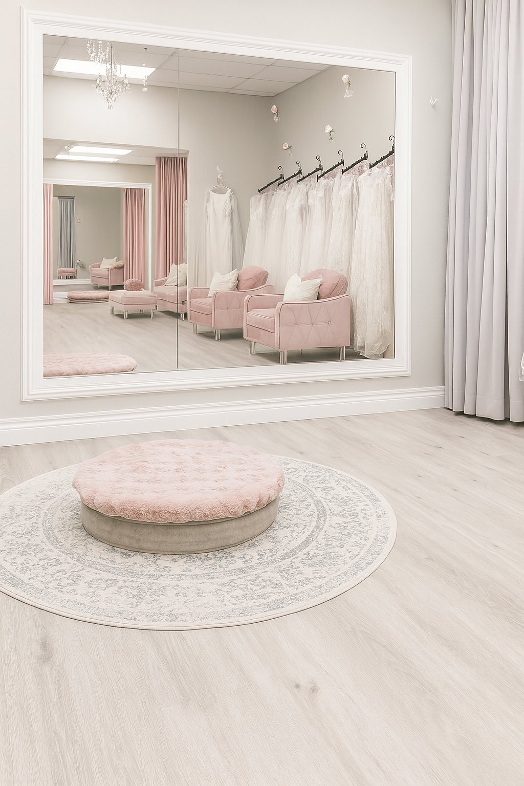 Inside Blushing Bridal Boutique