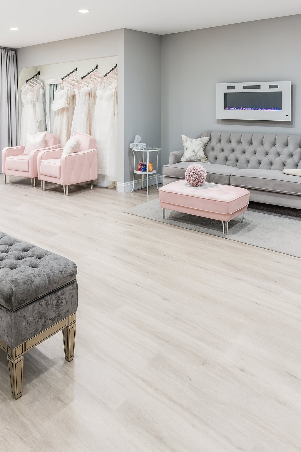 Inside Blushing Bridal Boutique
